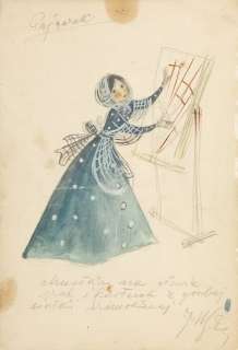 Jan Szancer  (1902 - 1973) "Thumbelina", 50s 20th | Desa Unicum