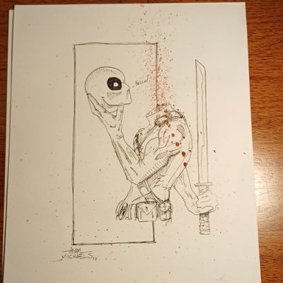 Deadpool Original Comic Art print by Adam Michaels Signed 2010 Marvel Drawing | eBay US (Buy It Now)
