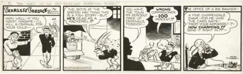 69: Capp 2 Li’l Abner dailies 1948 original comic art | Russ Cochran