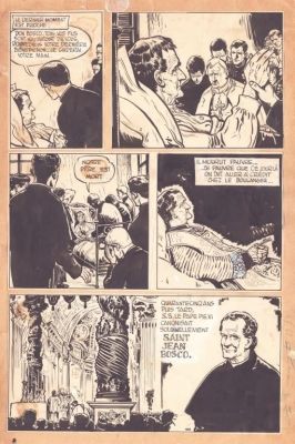 Lot 629 - Jijé. Planche originale Don Bosco | BDEnchères