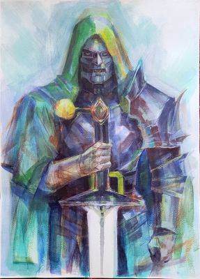 Mog Park | Dr. Doom Original Art | Raremarq (Buy It Now)