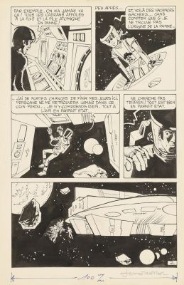 Jean-Claude Mézières (1938-2022) | Lot 135 : Valérian, Le Grand Collectionneur, Planche n°2 1969 Encre de Chine… | Fauve Paris