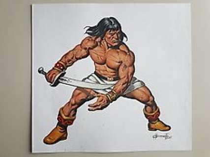  - Conan de Barbaar - Originele illustratie - Guénet, Nicolas - . (2011) 