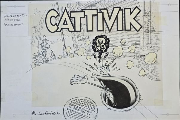 Copertina originale Massimo Bonfatti Cattivik n. 150 | Venere Comic Art