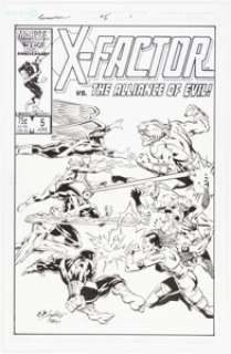 Bob Layton | X-Factor #5 Cover Re-creation Illustration Original Art (2017). | Heritage