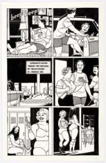 Jaime Hernandez | Whoa, Nellie! #1 Story Page 1 Gina and Xo Original Art (Fantagraphics, 1996). | Heritage