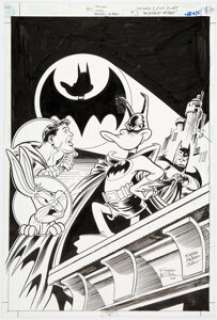 Joe Staton, Tom Palmer And Mike Decarlo | Superman & Bugs Bunny #3 Cover Original Art (DC, 2000).... | Heritage