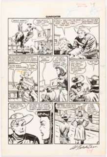 Al Feldstein | Gunfighter #9 Story Page 4 Original Art (EC, 1949).... | Heritage