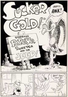 Bud Sagendorf | Popeye #41 Story Page 1 Original Art (Dell, 1957).... | Heritage