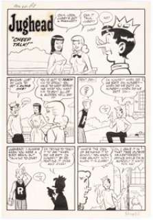 Samm Schwartz (Attributed) | Archie’s Pal Jughead #64 Complete 4-Page Story "Cheep Talk!" Original Art (Archie, 1960... (Total: 4 Original Art) | Heritage