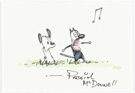 Patrick McDonnell - Mutts Early and Mooch Illustration Original Art (undated)....
