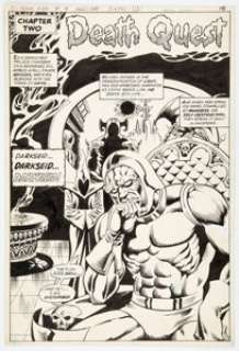 Arvell Jones And Romeo Tanghal | Super-Team Family #15 Darkseid Splash Page 13 Original Art (DC, 1978).... | Heritage