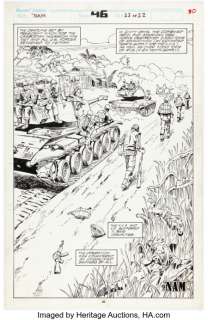 Vansant, Wayne - Wayne Vansant and Tony DeZunig The ‘Nam #46 Splash Page 22 Original Art (Marvel, 1990)....