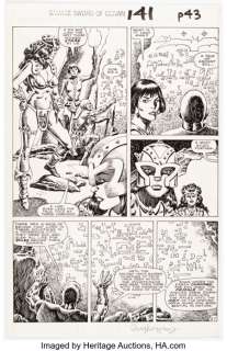 Kwapisz, Gary | Gary Kwapisz and Ernie Chan The Savage Sword of Conan #141 Story Page 37 Original Art (Marvel, 1987). ... | Heritage