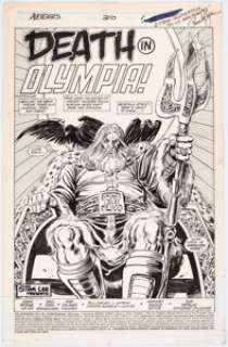 Ryan, Paul | Paul Ryan and Tom Palmer Avengers #310 Splash Page 1 Original Art (Marvel, 1989).... | Heritage