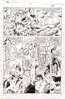 Milgrom, Al - Al Milgrom and Andy Mushynsky Avengers #241 Story Page 21 Original Art (Marvel, 1984)....