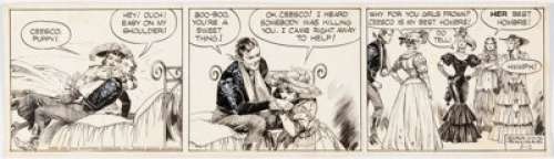 Salinas, Jose Luis - Jose Luis Salinas Cisco Kid Daily Comic Strip Original Art 5-12-1952 (King Features Syndicate, 1952)....