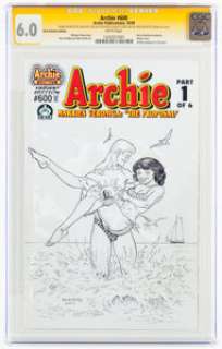 Katz, Jack - Jack Katz Archie Comics #600 Hero Initiative Edition Sketch Cover Original Art Signature Series (Archie, 2009) CGC...