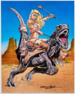 Adams, Neal | Neal Adams - Dino Hottie Illustration Original Art (undated).... | Heritage