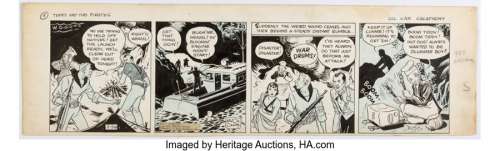 Caniff, Milton | Milton Caniff Terry and the Pirates Comic Strip Daily Original Art dated 3-29-35(Chicago Tribute/N.Y. News Syndica... | Heritage
