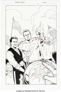 Jeanty, Georges - Georges Jeanty and Karl Story The American Way #6 Cover Original Art (DC, 2006)....