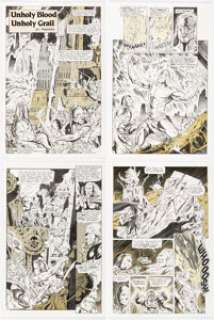 Stiles, Steve - Kent Burles and Steve Stiles The Adventurers Book II #0 Story Pages Original Art Group of 4 (Adventure Publication... (Total: 4 Original Art)