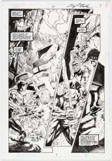 Banks, Darryl - Darryl Banks, Romeo Tanghal, and Terry Austin Green Lantern #85 Story Page 7 Original Art (DC, 1997)....