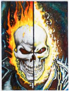 Bisley, Simon | Simon Bisley and Mark Texiera - Ghost Rider Jam Illustration Original Art (undated).... | Heritage
