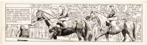 Godwin, Frank - Frank Godwin Rusty Riley Daily Comic Strip Original Art dated 9-25-53 (King Features, 1953). ...