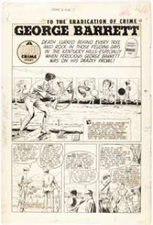 Roy, Mike - Mike Roy and John Belfi Crime and Punishment #7 Story Page 1 Original Art (Lev Gleason, 1948)....