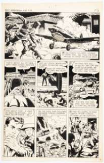 Wood, Wally | Wally Wood and Dan Adkins (attributed) Warfront #37 Story Page 6 Original Art (Harvey, 1966).... | Heritage