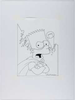 Morrison, Bill - Bill Morrison Simpsons Comics and Stories #1 Bartman Cover Original Art (Welsh Publishing Group, 1993)....