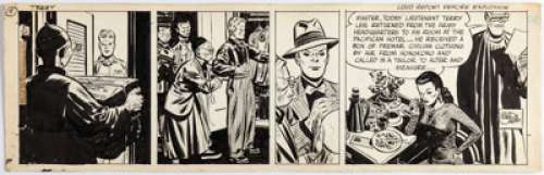 Caniff, Milton | Milton Caniff Terry and the Pirates Daily dated 3-29 Comic Strip Original Art (News Syndicate, 1946). ... | Heritage