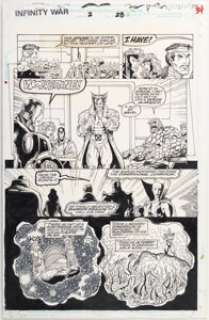 Lim, Ron | Ron Lim and Al Milgrom The Infinity War #2 Story Page 28 Original Art (Marvel, 1992).... | Heritage