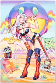 Unidentified Alternative Art Comic Artist | Rian Gonzales Taarna The Last Taarakian #1 Variant Cover Original Art (Heavy Metal, 2020).... | Heritage