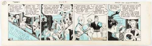 Caniff, Milton | Milton Caniff Terry and the Pirates Daily Comic Strip Original Art dated 8-18-36 (Chicago Tribune-N.Y. Syndicate, ... | Heritage