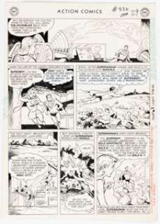 Mooney, Jim | Jim Mooney Action Comics #332 Supergirl and Superboy Story Page 11 Original Art (DC, 1966).... | Heritage