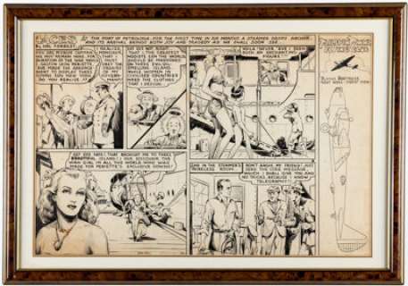 Forrest, Hal | Hal Forrest Four Aces Sunday Comic Strip Original Art dated 2-23-1941 (United Feature Syndicate, 1941).... | Heritage