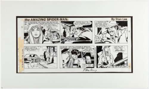 Comic strip artist - unidentified - Floro Dery Amazing Spider-Man Sunday Comic Strip Original Art dated 2-9-86 (Marvel/Register and Tribune Syndicate,...