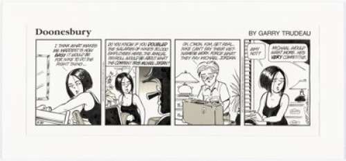 Trudeau, Garry | Garry Trudeau Doonesbury Daily Comic Strip Original Art 5-30-97 (Universal Press Syndicate, 1997). ... | Heritage