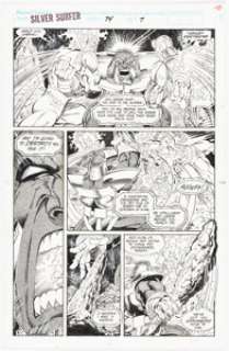Lim, Ron | Ron Lim and Tom Christopher Silver Surfer #74 Story Page 7 Original Art (Marvel, 1992).... | Heritage