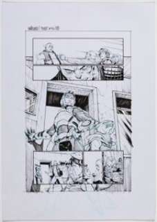 Santolouco, Mateus - Mateus Santolouco Teenage Mutant Ninja Turtles Story Pages Group of 2 Original Art (IDW, 2014-15).... (Total: 2 Original Art)