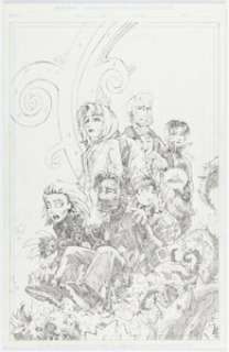 Kaniuga, Trent - Trent Kaniuga CreeD Unpublished Cover Original Art (Lightning, 1997)....