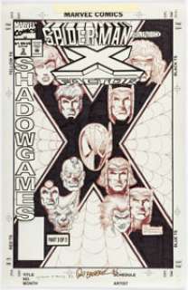 Pat Broderick | Spider-Man and X-Factor: Shadowgames #3 Cover Original Art (Marvel, 1994).... | Heritage