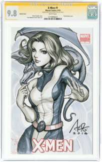 Artgerm (Stanley Lau) - X-Men #1 Sketch Cover - Signature Series Original Art (Marvel, 2010) CGC NM/MT 9.8 White pag...