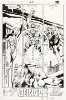 Ron Frenz And Armando Gil | Ka-Zar the Savage #20 Splash Page 28 Original Art (Marvel, 1982). | Heritage