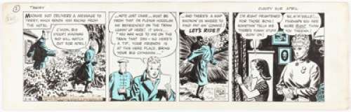 Milton Caniff | Terry and the Pirates Daily Comic Strip Original Art dated 2-6-39 (Chicago Tribune-N.Y. News, 1939). | Heritage