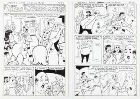 Archie Artist | Archie Giant Series Magazine #169 Complete 6-Page Story "If the Spirit Moves You" Original Art (Archie, 1970). (Total: 6 Original Art) | Heritage