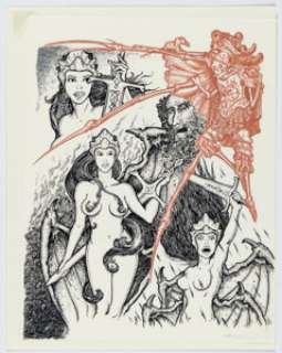 Joe Dragunas - The Sires of Time Volume First Story Page Morgan Le Fay Original Art (2017).