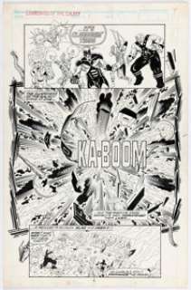 Jim Valentino and Steve Montano - Guardians of the Galaxy #1 Story Page 4 Original Art (Marvel, 1990).